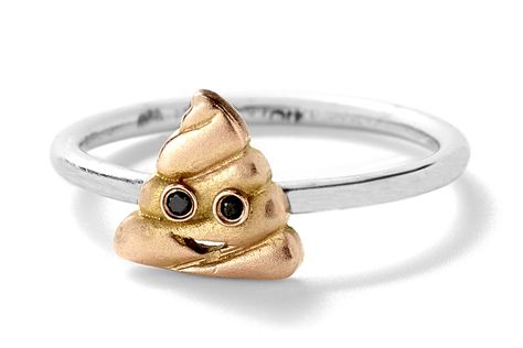 Cheeky Jewelry - Swear Word, Emoji, and Humor Jewelry - Elle Emoji Jewelry, Emoji Ring, Disney Engagement Rings, Unique Ring Designs, Weird Jewelry, Alison Lou, Unusual Jewelry, Bling Rings, Fine Jewelry Designers