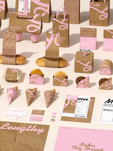 Bakery Branding Design, Bakery Packaging Design, Visuell Identitet, Cookies Branding, Bakery Branding, Cafe Shop Design, Bakery Packaging, Branding Design Packaging, Bakery Design