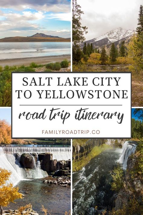 Yellowstone Road Trip Map, Utah Wyoming Montana Road Trip, Salt Lake City To Yellowstone Road Trip, Yellowstone Trip Itinerary, Yellowstone Road Trip Itinerary, Wyoming Summer, Yellowstone Road Trip, Wyoming Trip, Yellowstone National Park Vacation