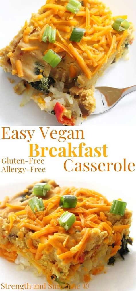 Savory Brunch Recipes, Savory Brunch, Easy Vegan Breakfast, Gluten Free Casserole, Vegan Breakfast Casserole, Vegan Brunch Recipes, Gluten Free Toast, Vegan Breakfasts, Vegan Breakfast Easy