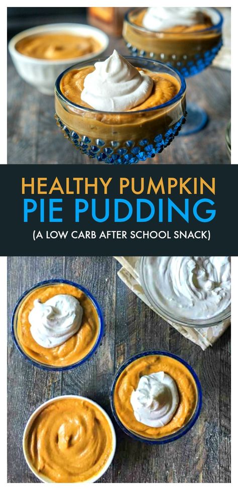 Quick Puddings, Pumpkin Pie Pudding, Keto Pudding, Healthy Pumpkin Pie, Dessert Pumpkin, Low Carb Pumpkin Pie, Healthy Pumpkin Pies, Pumpkin Pudding, After School Snack