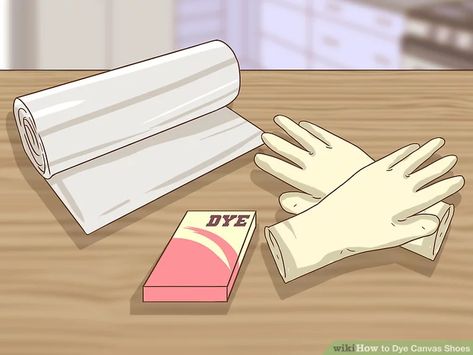 How to Dye Canvas Shoes (with Pictures) - wikiHow How To Dye Shoes, Custom Kicks, Canvas Sneakers, Food Coloring, Canvas Shoes, Creative Crafts, Dye, Craft Projects, Canvas