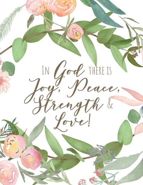 In God There Is Joy, Peace, Strength & Life! God's Peace, Joy Quotes, Bible Quotes Wallpaper, Bible Study Verses, Believe In God Quotes, Inspirational Bible Quotes, Bible Verses Quotes Inspirational, Bible Quotes Prayer, Daily Inspiration Quotes