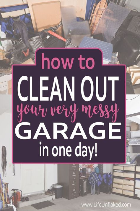 How To Organize Garage Clutter, Cleaning Out Garage Tips, Decluttering Garage Organizing Ideas, Cleaning Supplies In Garage, Tidy Garage Ideas, Step By Step Garage Organization, Declutter Garage Organizing Ideas, How To Declutter Your Garage, How To Organize My Garage