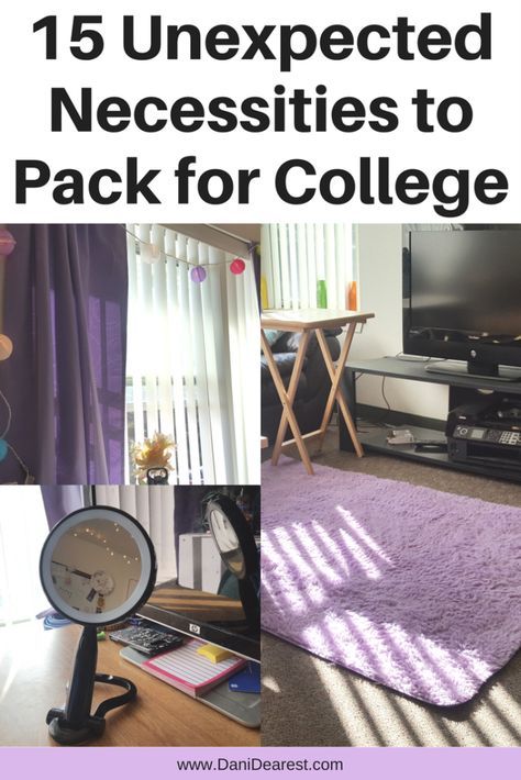 15 unexpected necessities to pack for college - these surprising items are a must have in every dorm room! Retro Dorm Room, Pack For College, Dorm Planning, Dorm Room Food, Dorm Room Organization Diy, Dorm Room Necessities, Dorm Room Checklist, College Necessities, College Preparation