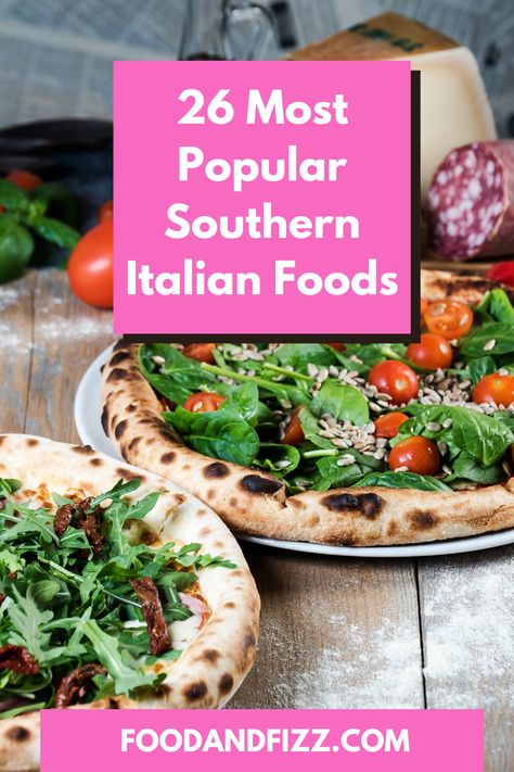 26 Most Popular Southern Italian Foods Southern Italian Food, Coastal Italian Food, Southern Italian Recipes, Sicilian Pasta, Spaghetti Alla Puttanesca, Lasagna Bolognese, Neopolitan Pizza, Neapolitan Pizza, Italian Comfort Food