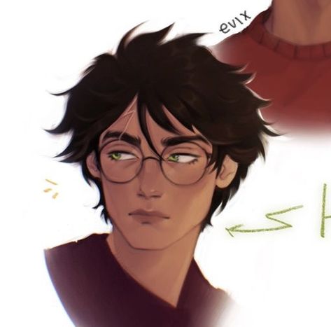 James And Harry, Harry Potter Fanart, Dark Harry, Pusheen Cute, Harry Potter Icons, Desenhos Harry Potter, Images Harry Potter, Harry Potter Headcannons, Harry James