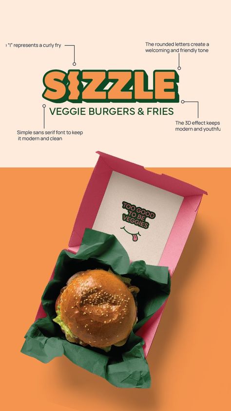 Logo & Brand Design Inspo. Bold & Vibrant Branding for ecofriendly, small, miniority owned veggie burger joint. Yummy vegetarian restaurant and meals. Savor the flavor because it's too good to be veggies. Good Burger. Mod board. Vision Board. Mod Board, Burger Branding, Vibrant Branding, Burger Packaging, Creative Burger, Unique Burgers, Restaurant Advertising, Food Branding, Burger Restaurant