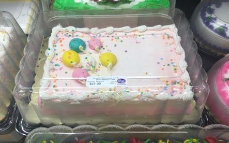 Confetti Birthday Cake Recipe, Grocery Store Cake, Sheet Cake Designs, Cake Frosting Recipe, Giant Food, Birthday Cake Recipe, Cake Icing, Birthday Food, Cake Designs Birthday