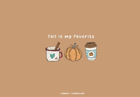 Fall Wallpaper Ideas, Brown Kawaii, Fall Desktop Wallpaper, Fall Desktop, Fall Beverages, Fab Mood, Wedding Colour Palettes, Mood Wedding, Wallpaper Preppy