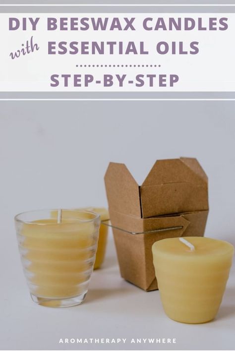 Essential Oil Blends For Candles, Homemade Essential Oil Candles, Nature Candles, Making Beeswax Candles, Homemade Candle Recipes, Homemade Beeswax Candles, Craft Candles, Beeswax Recipes, Candles With Essential Oils