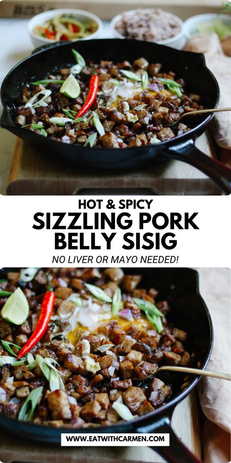 This Pork Belly Sisig skips liver and mayo for a lighter, tangy twist on a Filipino classic. Perfect for fall dinners! Save this pin and check out the recipe for a crowd-pleasing autumn meal. Pork Belly Sisig, Easy Pork Belly, Best Filipino Recipes, Sisig Recipe, Pork Sisig, Easy Filipino Recipes, Fall Dinners, Pork Belly Recipes, Pork Loin Recipes