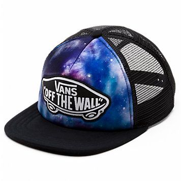 Galaxy Hat, Embroidered Vans, Girl Trucker, How To Wear Vans, Galaxy Converse, Galaxy Vans, Vans Hats, Vans High, Vans Converse