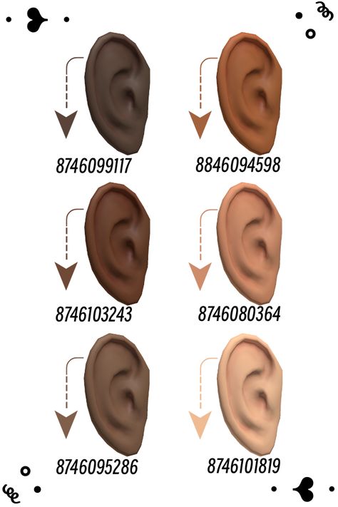 Bloxburg Ears Code, Berry Ave Ears Code, Ears Codes Bloxburg, Roblox Ears Id Codes, Ear Roblox Code, Ear Codes Bloxburg, Berry Avenue Ears Code, Ear Codes For Berry Ave, Bloxburg Outfit Codes Faces