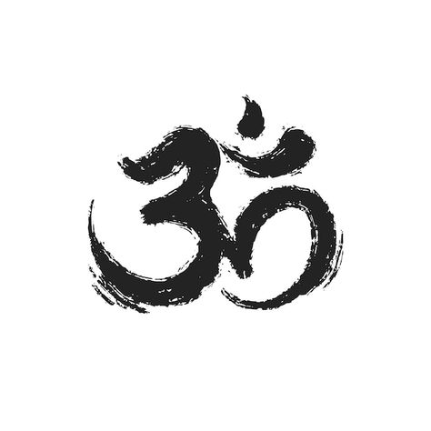 Free vector hand drawn om symbol | Free Vector #Freepik #freevector #om-logo #om-symbol #om #sacred Om Images, Om Chanting, Aum Symbol, Yoga Drawing, Om Aum, Clear Thinking, Om Symbol, Shiva Art, Vector Free Download