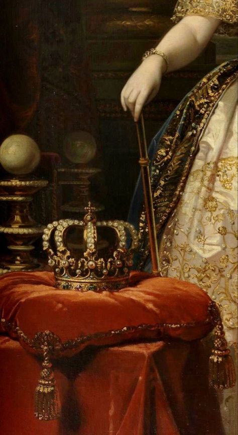 Crown Painting, Crown Aesthetic, Spain Aesthetic, Baroque Painting, Rennaissance Art, Queen Aesthetic, Royal Aesthetic, Throne Room, Royal Art