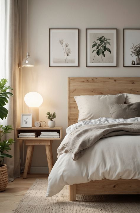 Scandinavian Farmhouse Style Interior Design, Cozy Airbnb Bedroom, Bedroom Ideas White Walls, Minimalist Cozy Bedroom, Scandinavian Bedroom Minimalist, Scandi Style Bedroom, Modern Scandinavian Bedroom, Hotel Mountain, Scandinavian Home Interiors