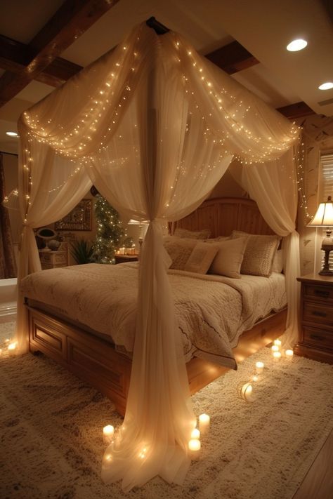 Bedrooms For Couples, Bedroom Decor On A Budget, Bedroom Ideas Romantic, Whimsical Bedroom, Bedroom Ideas For Couples, Couple Room, Dream Bedroom Inspiration, Bedroom Decor Cozy, Romantic Bedroom