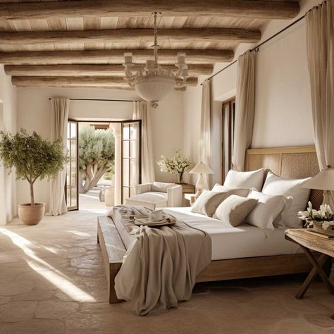 Mediterranean Style Bedroom, Mediterranean Style Living Room, Italian Style Home, Mediterranean Bedroom, Bunk Beds For Kids, Beds For Kids, Italian Bedroom, Wooden Beds, Wooden Bunk Beds