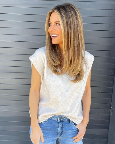 Maria Menounos Hair, Maria Menounos, Balayage Hair, Hair Inspo, Balayage, New Look, Hair Makeup, Long Hair Styles, Hair Styles