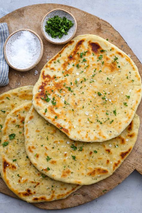 No Yeast Flatbread, Soft Flatbread Recipe, Quick Flatbread, Quick And Easy Bread, Easy Bread Recipe, Yeast Free Breads, Easy Flatbread, No Yeast Bread, Flatbread Recipe