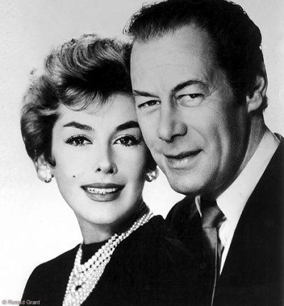 Kay Kendall and Rex Harrison. One of the most romantic - and tragic - love… My Love Photo, Rex Harrison, Tragic Love Stories, Hollywood Couples, Carole Lombard, Famous Couples, Love Stories, Golden Age Of Hollywood, Vintage Hollywood