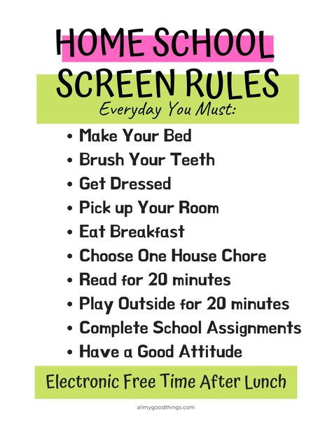 Screen Time Rules, Homeschool Preschool Activities, Homeschool Lesson Plans, Homeschool Routine, Homeschool Elementary, Homeschool Education, Homeschool Inspiration, Homeschool Encouragement, Homeschool Classroom