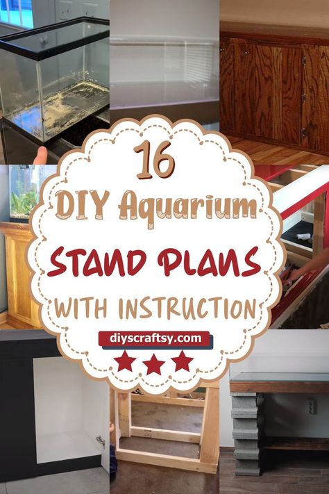 DIY Aquarium Stand Plans Diy 75 Gallon Fish Tank Stand, 75 Gallon Aquarium Stand Diy, Fish Tank Display, 40 Gallon Aquarium Stand, 55 Gallon Aquarium Stand, 75 Gallon Aquarium Stand, Homemade Aquarium, 125 Gallon Aquarium, Fish Tank Cabinets