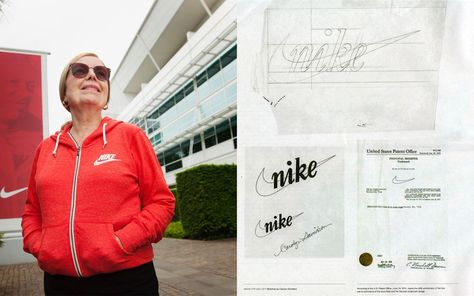 Carolyn Davidson, Top Graphic Designers, Old Nikes, Nike World, Paula Scher, Graphic Artist Designer, Business Fonts, Famous Logos, Nike Swoosh Logo