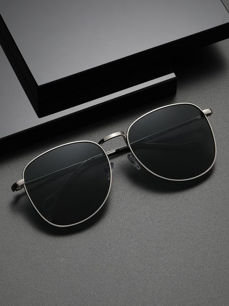 Casual Collar  Copper Alloy   Embellished   Men Accessories Shades Men Sunglasses, Best Goggles For Man, Men Sunglasses Outfit, Men Sunglasses Aesthetic, Shades For Men Sunglasses, Shades Glasses Men, Mens Goggles, Men’s Sunglasses, Trendy Sunglasses Men