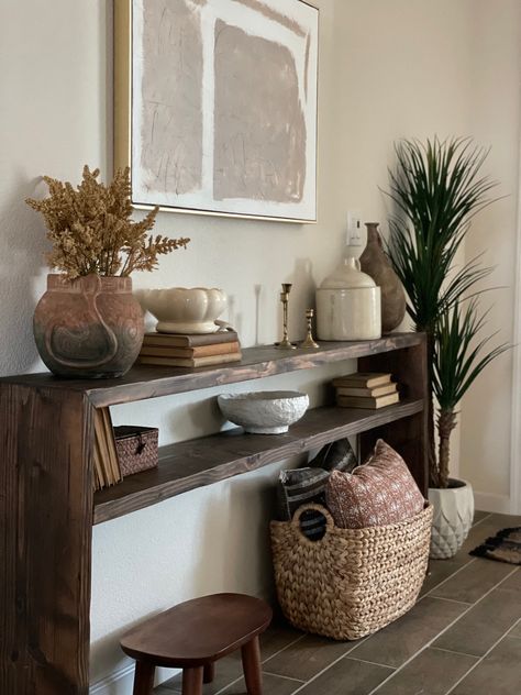 This Entry Way Table, Entry Way Table And Bench, Handmade Entryway Table, Console Table For Small Entryway, Wall Mount Entry Table, Simple Wood Entry Table, Mudroom Console Table, Diy West Elm Console Table, Narrow Entryway Table Diy