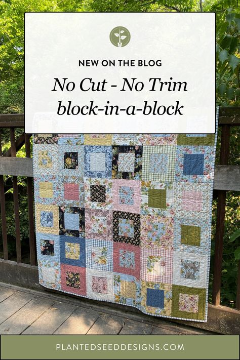 Quilt As You Go Layer Cake, Easy Beautiful Quilt Patterns, Precut Fabric Squares Layer Cakes, Hip To Be Square Quilt Pattern, Easiest Quilt Pattern, Framed Square Quilt Block, 2 Block Quilt Patterns, Quilts With Squares Simple, Big Square Quilt Pattern