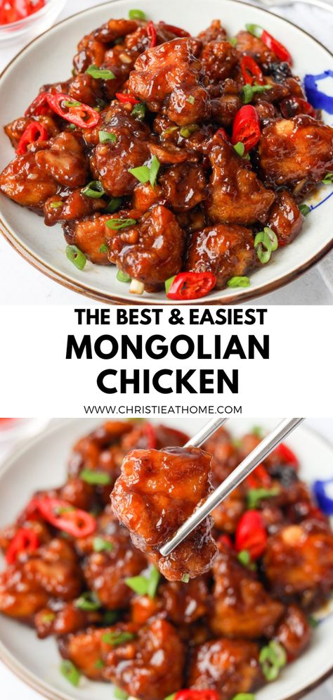 Asian Food Recipes Chicken, Easy Asian Food Recipes, Easy Asian Food, Food Recipes Chicken, Asian Food Recipes, Mongolian Chicken, Hoisin Chicken, Homemade Chinese Food, Chinese Chicken Recipes