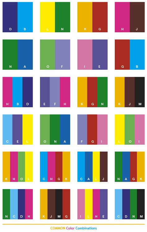 Color Schemes | Common color schemes, color combinations, color palettes for print ... Primary Color Combinations, Interesting Color Combinations, 4 Color Combinations, Three Color Combinations, Art Deco Color, Blue Color Combinations, Color Combinations For Clothes, 강아지 그림, Color Psychology