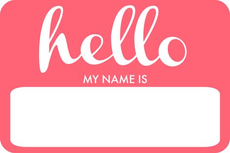 Welcome Livvy! + DIY Name Tag | The ELM Life Diy Name Tags, Name Tag Templates, Name Tag Design, Tag Templates, October 5th, Tag Image, School Labels, Name Labels, Printable Tags