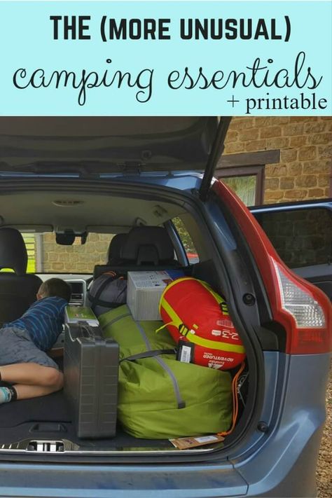 Car Camping Checklist, Car Camping Essentials, Easy Camping Hacks, Camping Packing List, Camping Cot, Camping List, Camping Organization, Camping Checklist, Camping Supplies