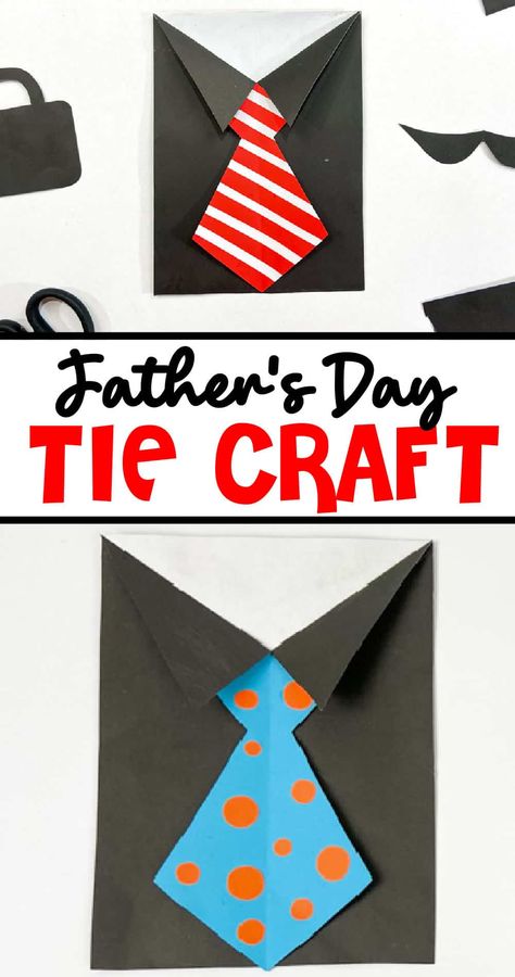 Paper Craft Greeting Cards, Tie Template, Dad Crafts, Father's Day Activities, Paper Plate Crafts For Kids, Quick And Easy Crafts, Rainy Day Fun, Tie Crafts, Paper Plate Crafts