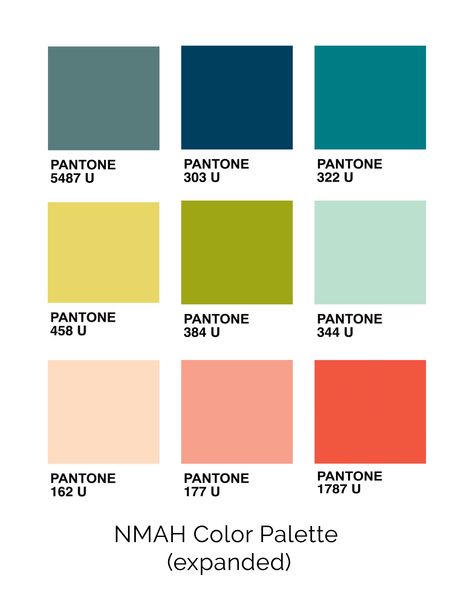 WA11-9 NMAH expanded color palette 11 Color Palette, 9 Colors Palette, Pantone Color Palette 2023, 9 Colour Palette, 2023 Color Pallet Trends, Color Palette 9 Colors, Vibrant Color Schemes Colour Palettes, Modern Rainbow Color Palette, Colour Palette 2023