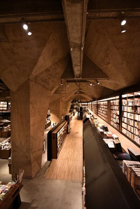 Courtesy of Chu Chih-Kang Space Design Chengdu China, Concrete Column, Commercial Street, Book Cafe, Tang Dynasty, Buddhist Monk, Chengdu, Learning Spaces, Book Store