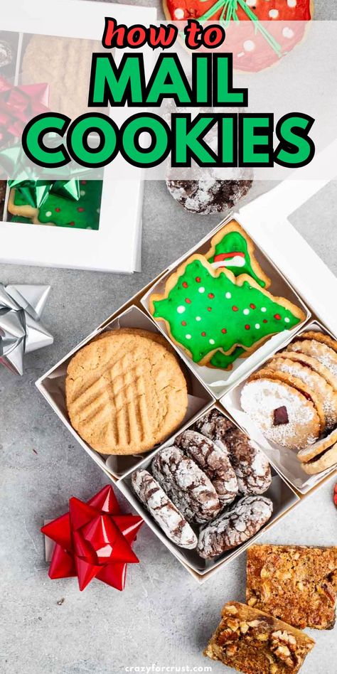 Christmas Cookies To Mail, How To Send Cookies In The Mail, Mailing Christmas Cookies, Mailing Cookies Tips, How To Ship Cakes In The Mail, How To Keep Cookies Fresh, Christmas Treats To Mail, How To Package Cookies For Shipping, How To Gift Cookies