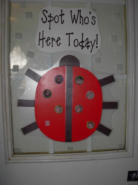 Ladybugs Preschool, Ladybug Classroom, Preschool Bugs, Ladybug Room, Butterflies Theme, Attendance Chart, Home Preschool, Preschool Circle Time, Ladybug Theme