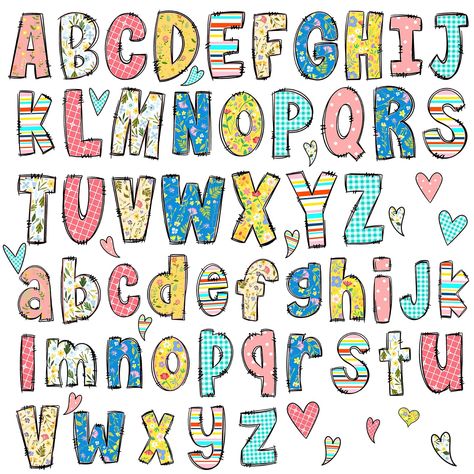 PRICES MAY VARY. 【What You Get】: Total 3 sheets/11.8x11.8 inch cute spring alphabet letters wall decals, unique and vibrant pattern make your room look great, the finished size and pattern you can design it however you like. 【Material】: Our removable alphabet wall stickers are made of high quality vinyl material, which is safe and reliable, also easily removable without damaging your wall. 【Applications】: The letters abc wall decals are easy to use, just need to peel and stick, suitable for smoo Cute Font Alphabet, Cute Letter Fonts, Bubble Handwriting, Wall Stickers For Nursery, Toddler Playroom Decor, Spring Alphabet, Alphabet Wall Decals, Bubble Alphabet, Alphabet Designs