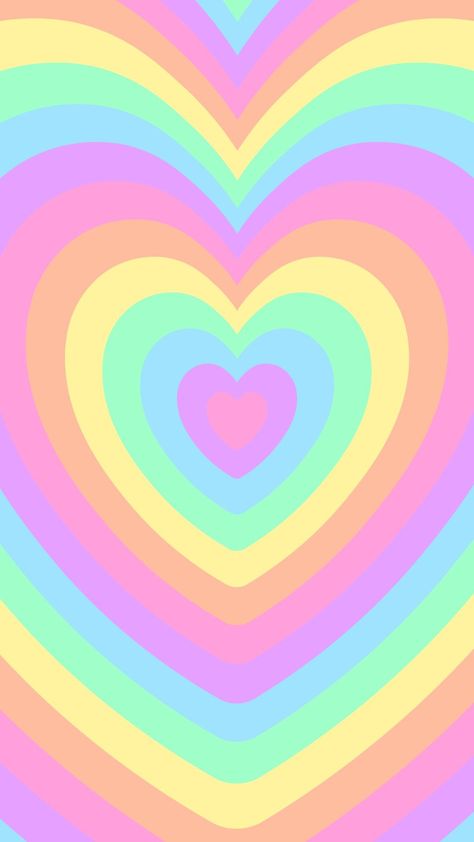 Kawaii Pattern Background, Mafavarchive Wallpaper, Colorful Hearts Wallpaper, Rainbow Hearts Wallpaper, Indie Heart, Pastel Rainbow Aesthetic, Iphone Wallpaper Preppy, Beautiful Summer Wallpaper, Cute Wallpapers For Ipad