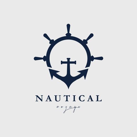 steering; wheel; nautical; logo; vector; illustration; design; business; symbol; identity; ship; boat; isolated; sea; travel; old; cruise; yacht; icon; marine; captain; navigation; antique; maritime; vessel; navigate; ocean; sailboat; sail; day; america; greeting; flag; national; columbus; celebrate; voyage; poster; october; celebration; map; holiday; history; background; event; christopher; compass; patriotic; happy; anchor; Nautical Illustration Graphic Design, Maritime Logo Design, Navigation Logo Design, Cruise Ship Illustration, Compass Logo Design Ideas, Marine Logo Design, Cruise Illustration, Nautical Graphic Design, Captain Logo