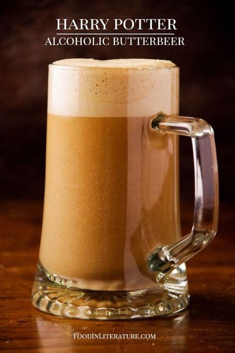 Butterbeer Recipe Alcoholic, Alcoholic Butterbeer, Harry Potter Butter Beer, Butterbeer Recipe, Butter Beer, Beer Recipe, Harry Potter Food, Festa Harry Potter, Harry Potter Birthday