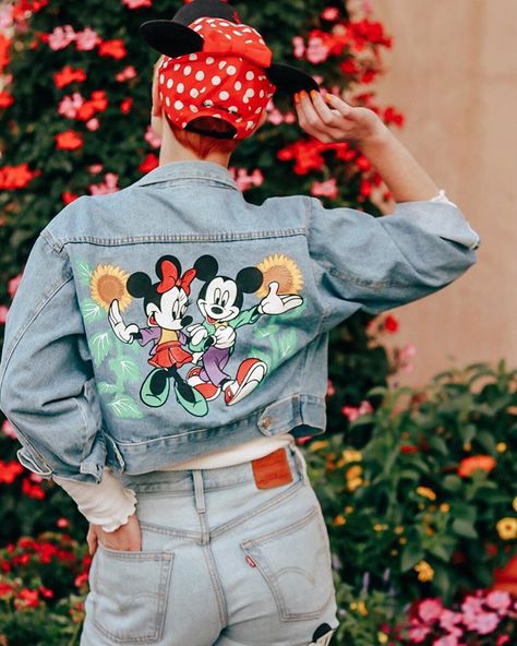 Customised denim jacket