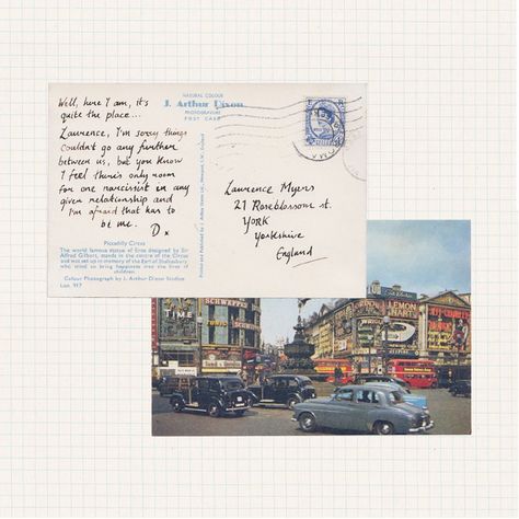 Annie Atkins on Instagram: “{Love letter No.6} Thank you to @laura.brown.studio for sending this email  #fakeloveletters” Postcard Letter, Love Letter Vintage Aesthetic, Love Letter Postcard, New York Postcard, Postcard Design Inspiration, Linda Mccartney Polaroid, Postcards Inspiration, Postcard Book, Artsy Photos