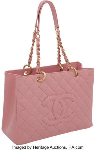 Chanel Pink Caviar Leather Classic Grand Shopper Tote Bag, 13" x 9" | Lot #56023 | Heritage Auctions 2024 Bags, Pink Chanel Bag, Chanel Grand Shopping Tote, Chanel Handbags Classic, Totes Ideas, Chanel Tote Bag, Chanel Pink, Luxurious Lifestyle, Ski Posters