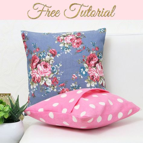 Learning to Sew - 21 Tips for Beginners |TREASURIE Travel Pillow Pattern, Envelope Pillow Cover, Diy Cushion Covers, Envelope Pillow, Envelope Cover, Cushion Cover Pattern, Pillow Cases Diy, Sewing Cushions, Diy Pillow Covers