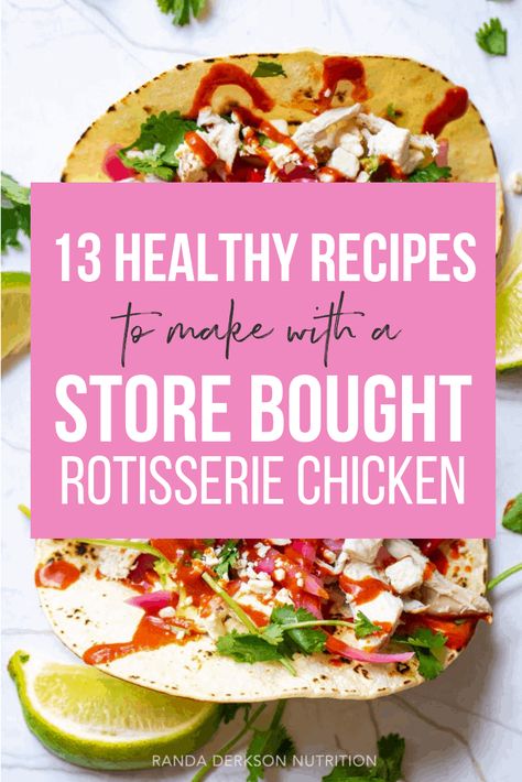 Rotisserie Chicken Leftovers, Rotisserie Chicken Recipes Healthy, Chicken Leftovers, Using Rotisserie Chicken, Rotisserie Chicken Recipes Leftover, Rotisserie Chicken Tacos, Ideas For Lunch, Strawberry Chicken Salad, Recipes Using Rotisserie Chicken